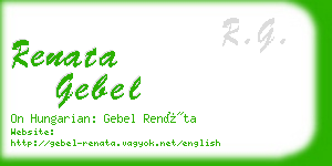 renata gebel business card